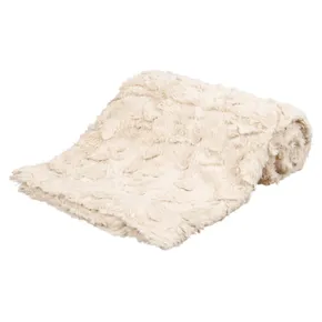 Pluszowy kocyk COSY, beżowy 100 x 70 cm